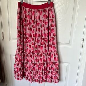 Eva Franco for Anthropologie Tatum Strawberry Fields skirt